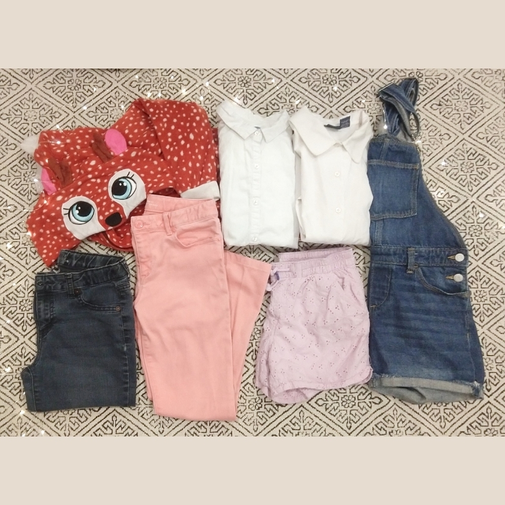 SOLD Girl's XL 14/16 Lot Bundle Overalls Jeans
